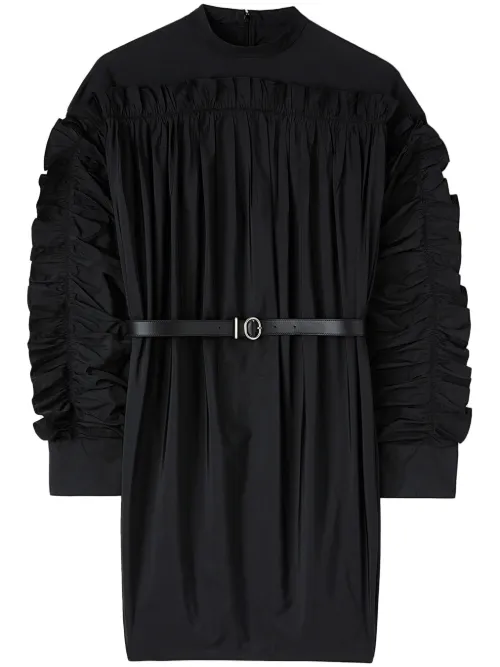 Robe courte volantée à col rond - Jil Sander - Modalova