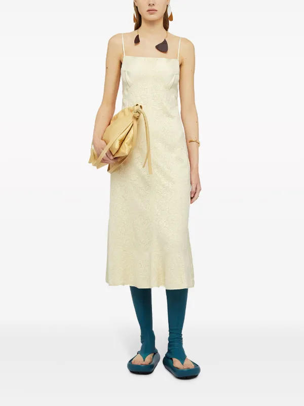 ワンピース JIL SANDER Ivory Japanese Cotton Dress Jil Sander Ivory Japanese Cotton Dress – LOZURI®