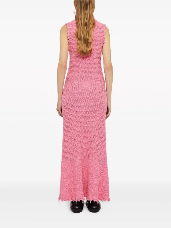JIL SANDER ピンク ニット ノースリーブ ワンピース 40