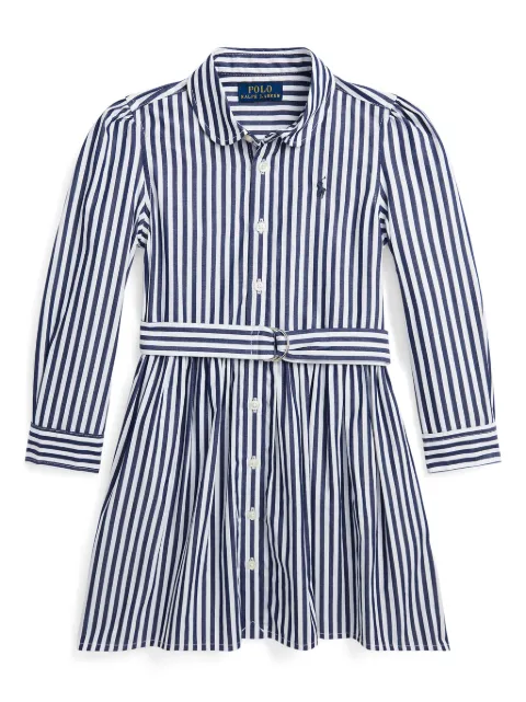 POLO RALPH LAUREN KIDS striped cotton shirt dress