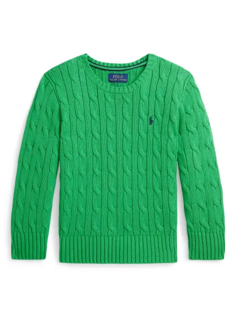 POLO RALPH LAUREN KIDS Polo Pony cable-knit jumper
