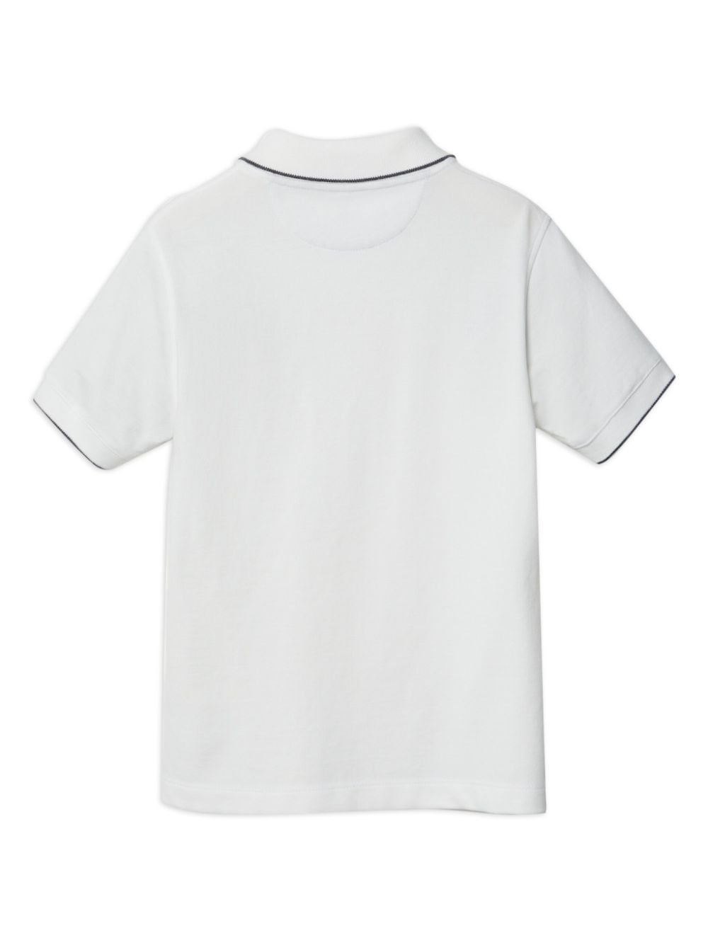 Shop Brunello Cucinelli Logo-embroidered Cotton Polo Shirt In White