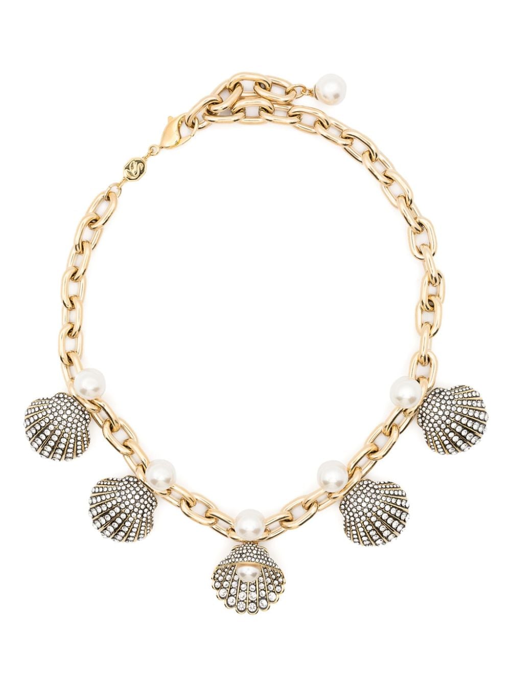 Swarovski Idyllia Shell Necklace In Gold