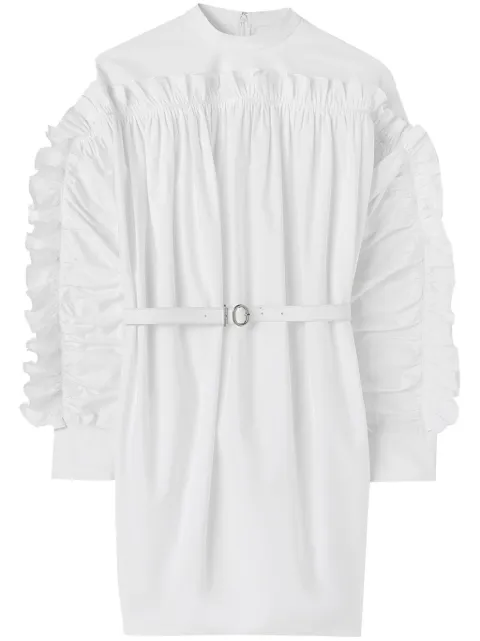 Jil Sander ruffled-detail cotton minidress