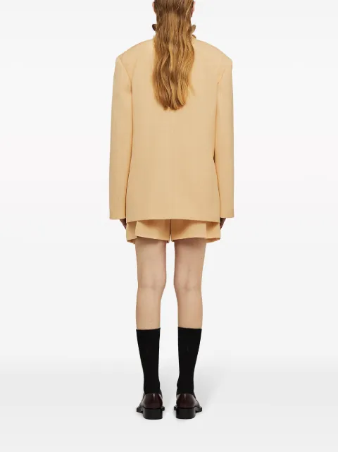Jil Sander شورت قطن قصير بكسرات