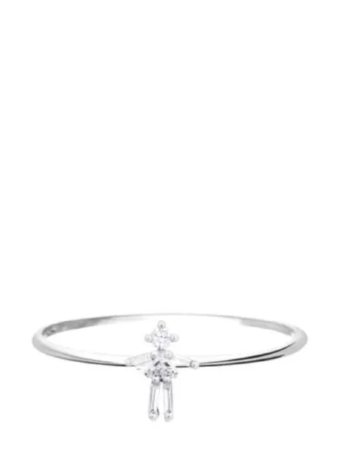 Little Ones Paris anillo Girl en oro blanco de 18kt con diamante
