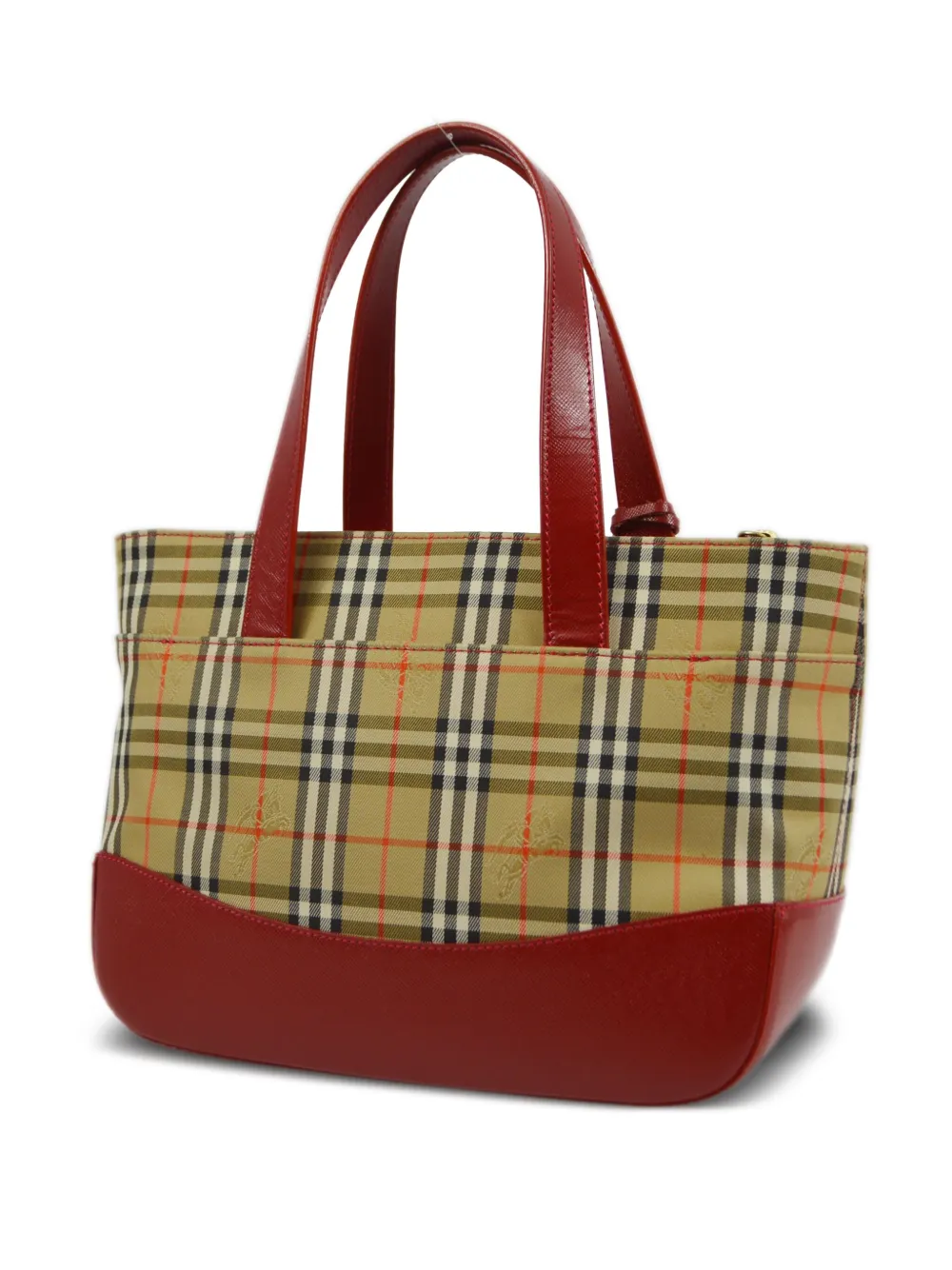 Burberry Pre-Owned 1990-2000s pre-owned House Check handtas - Rood