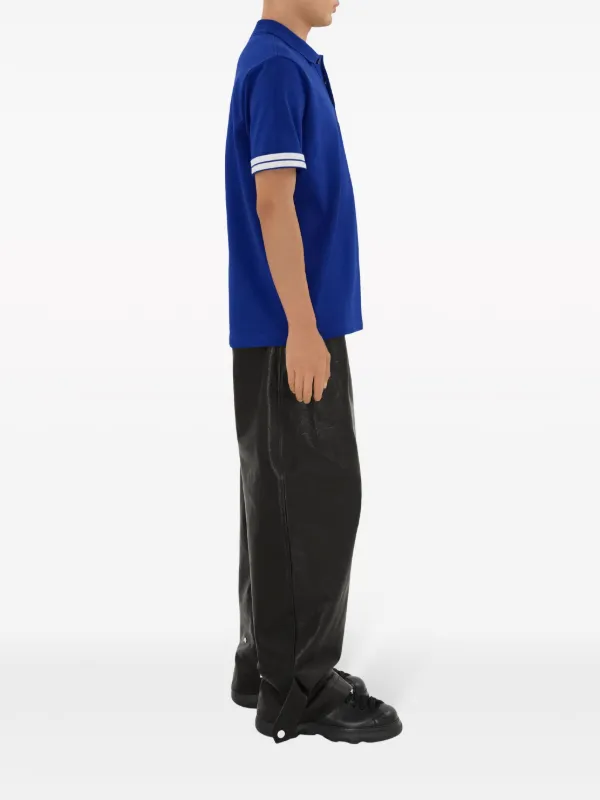 Burberry Cotton Piqué Polo Shirt | Blue | FARFETCH IN