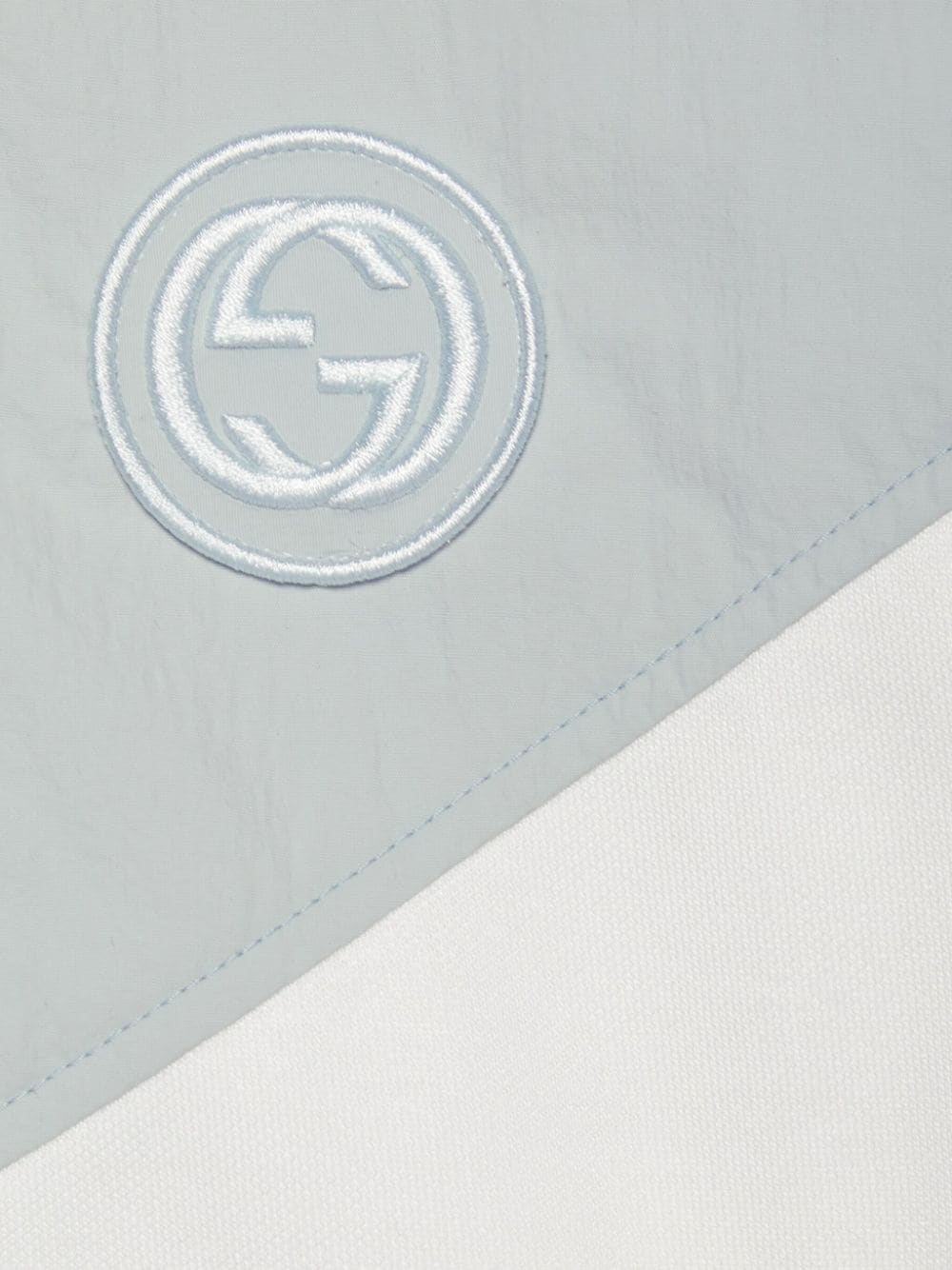 Shop Gucci Gg Technical-jersey Track Jacket In White