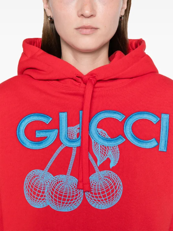 Gucci hoodie red hotsell