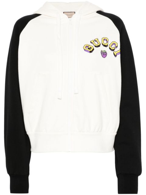 Gucci logo-print cotton hoodie 