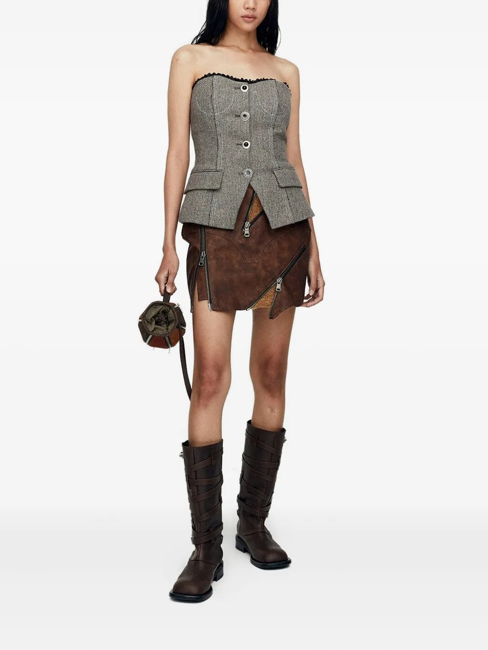 Andersson Bell Austin mini skirt - Bruin