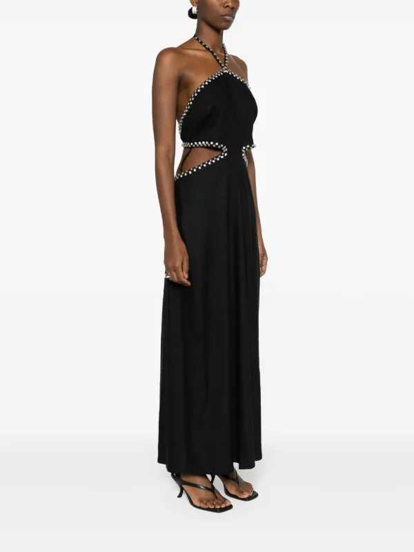 Simkhai rhinestone-embellished Dress | Black | FARFETCH