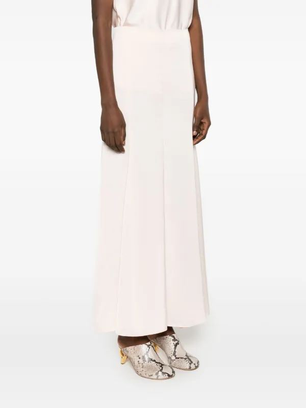 Philosophy Di Lorenzo Serafini Fluted Satin Maxi Skirt Farfetch