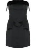 Philosophy Di Lorenzo Serafini strapless satin minidress - Black