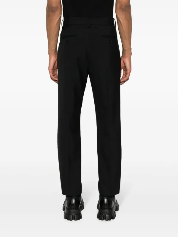 Sacai Melton テーラードパンツ | ブラック | FARFETCH JP