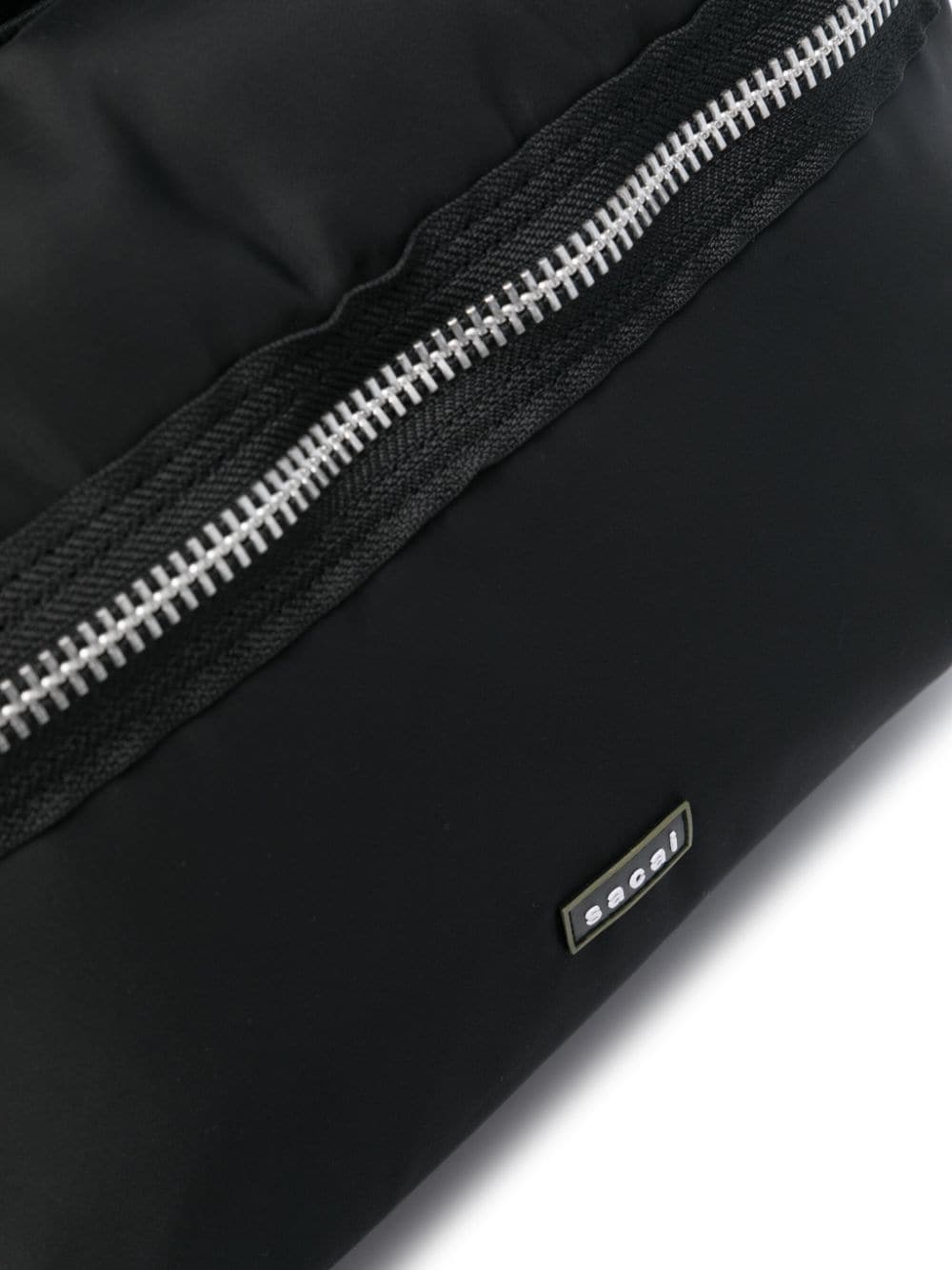Shop Sacai Large Zip-pocket Tote Bag In Black
