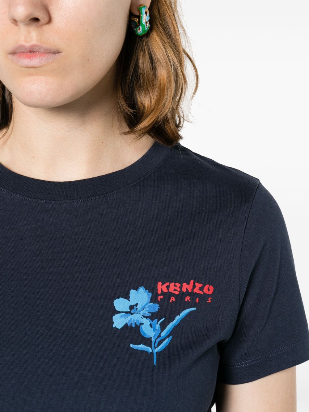 Kenzo Katoenen T-shirt Blauw