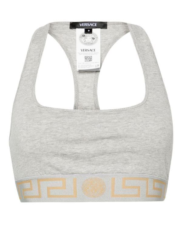 Versace Greca-underband Racerback Bralette - Farfetch