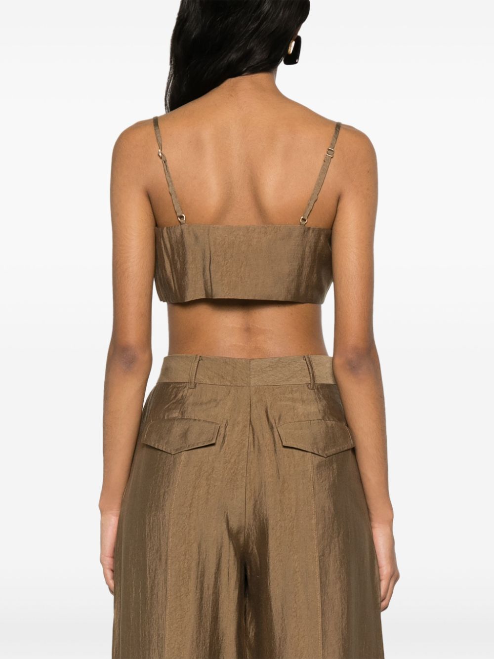 Cult Gaia Tereza square-neck crop top Women