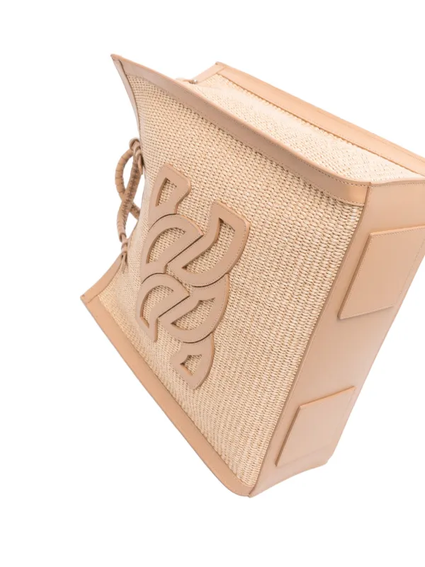 Casadei Beaurivage Raffia Tote Bag | Brown | FARFETCH JO