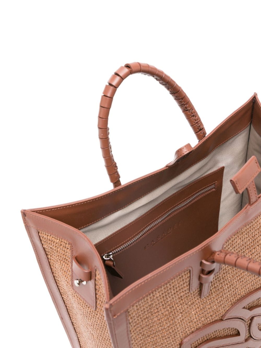 Shop Casadei Beauriva Straw Tote Bag In Brown
