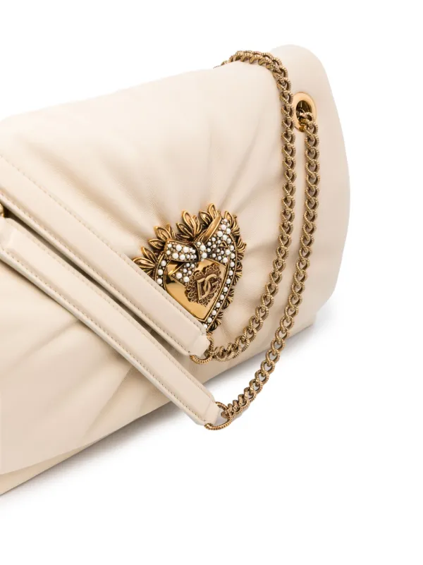 ◆◆VIP◆◆ DG DEVOTION ラムスキン ショルダーバッグ Dolce & Gabbana Devotion ショルダーバッグ M | ブルー