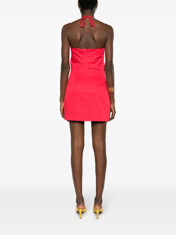 Cult Gaia Laura Halterneck Minidress | Red | FARFETCH GE