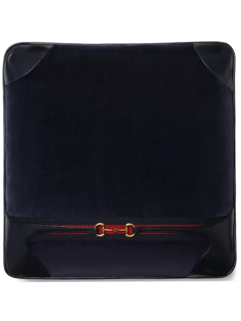Gucci cojín de terciopelo Horsebit de 42cm x 42cm