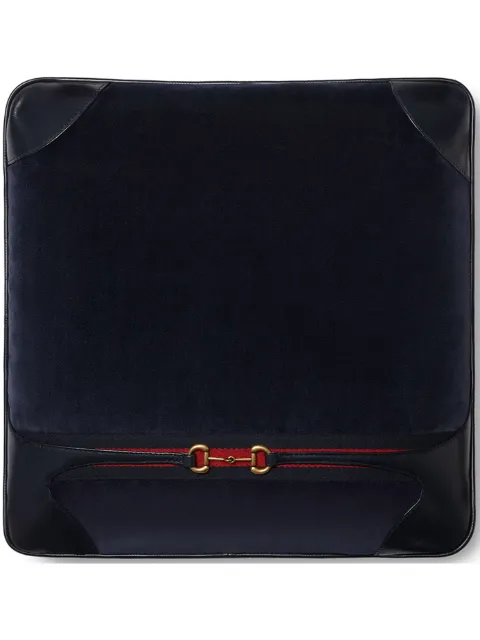 Gucci Horsebit velvet cushion (42cm x 42cm)