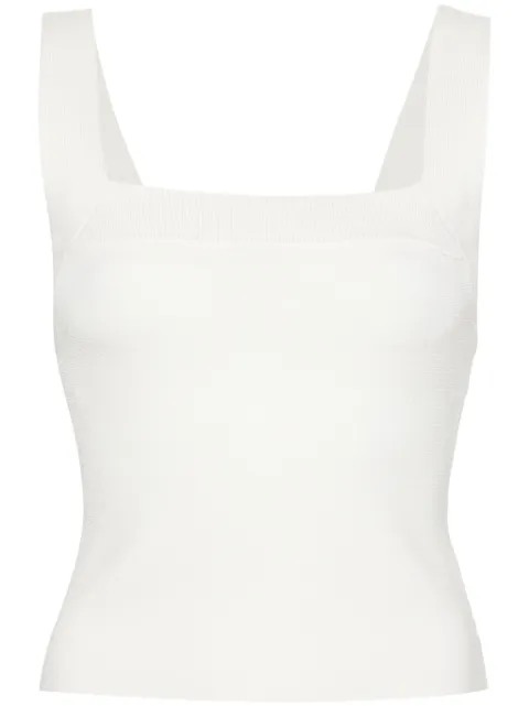 Simkhai square-neck knitted top