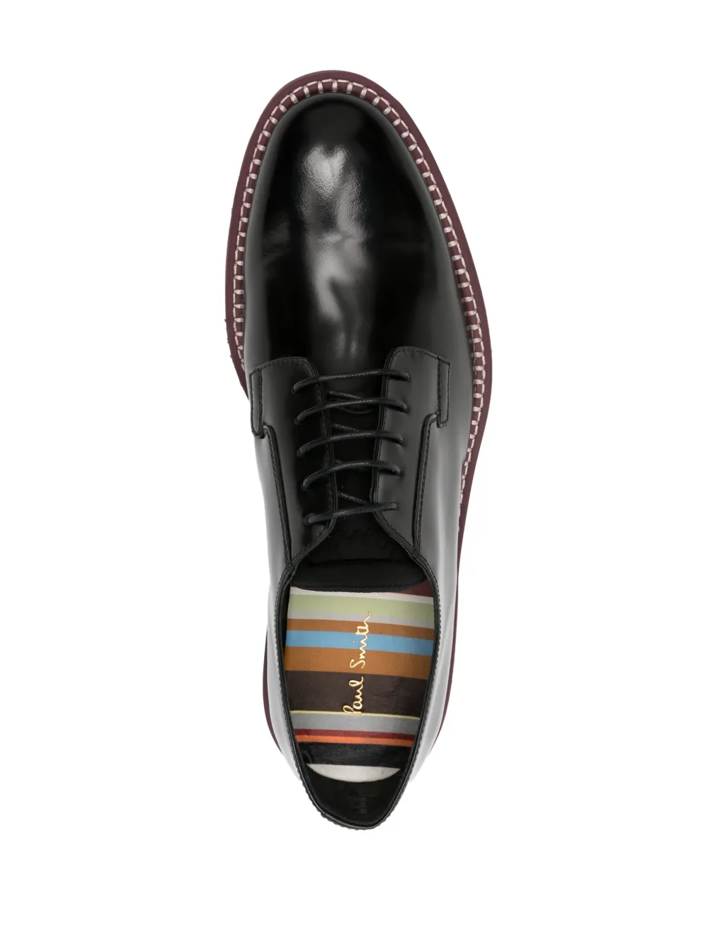 Shop Paul Smith Ras Leather Derby Shoes In Schwarz