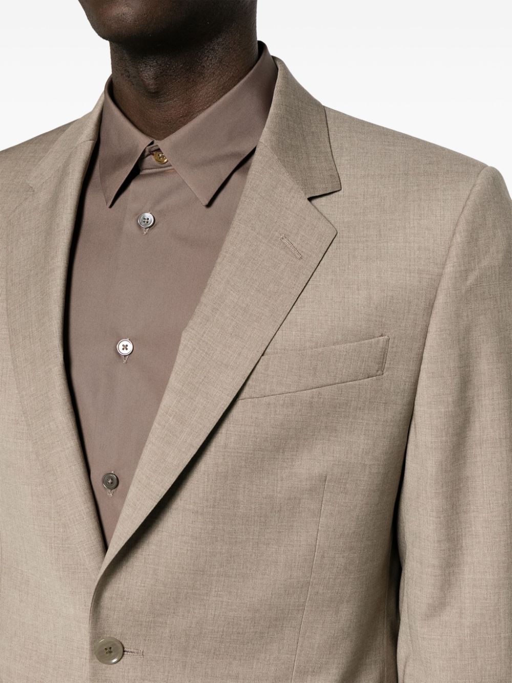 Shop Paul Smith Notched-lapels Single-breasted Suit In Brown