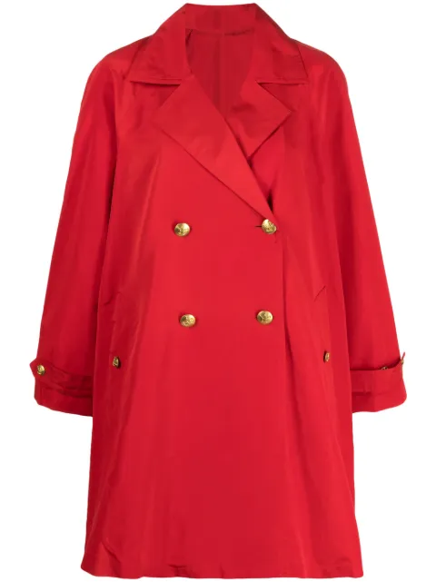 CHANEL 1990s silk trench coat Women