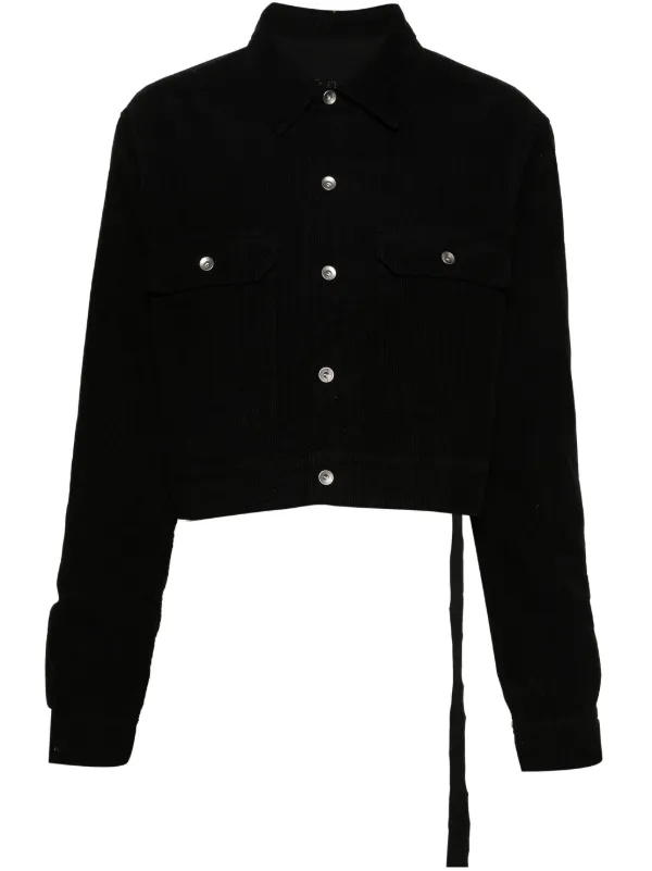 Rick Owens DRKSHDW コーデュロイ シャツジャケット | ブラック