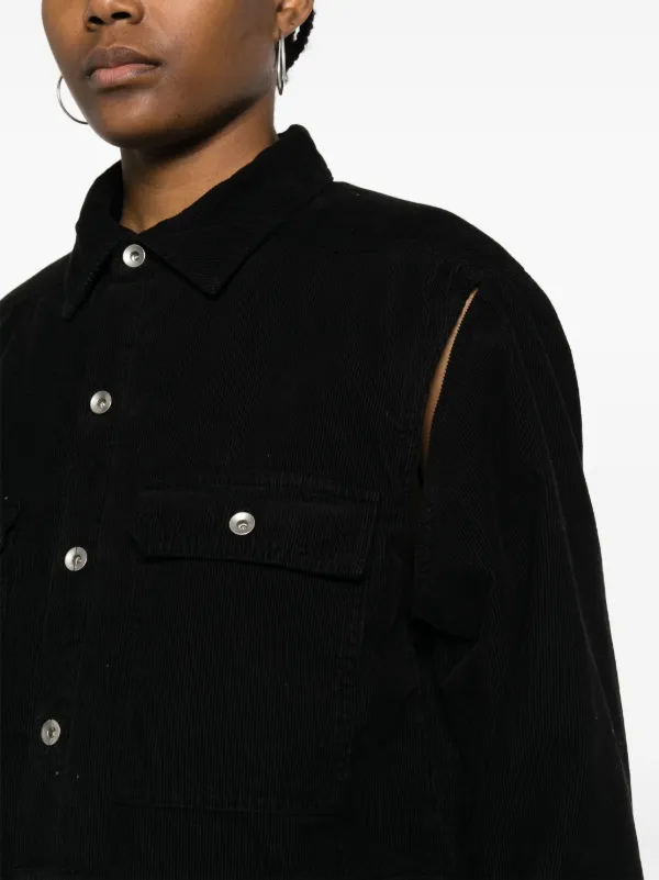 Rick Owens DRKSHDW コーデュロイ シャツジャケット | ブラック