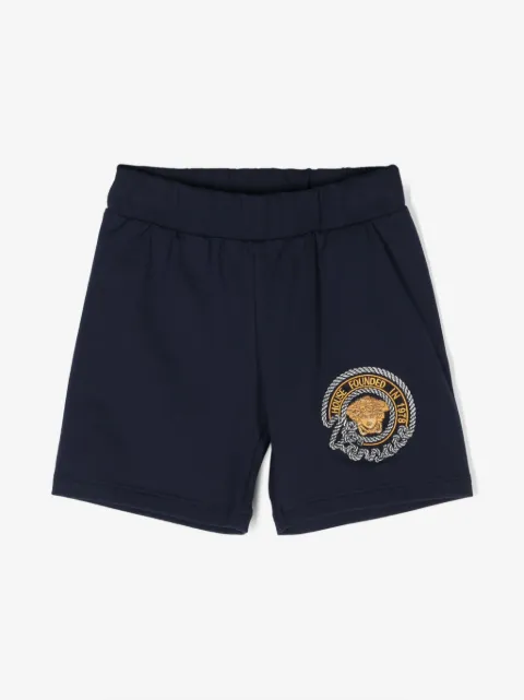 Versace Kids shorts con bordado Medusa Head
