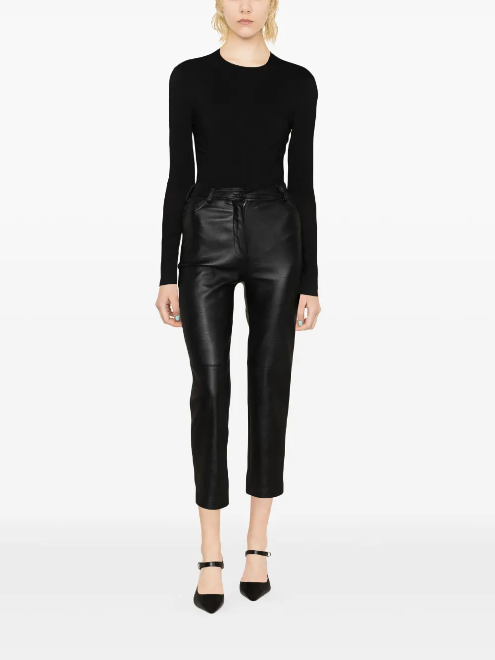 Versace Body Aus Krepp In Schwarz