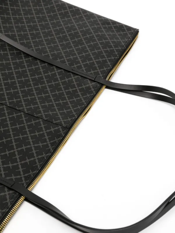 By Malene Birger Leesa monogram-print Tote Bag | Black