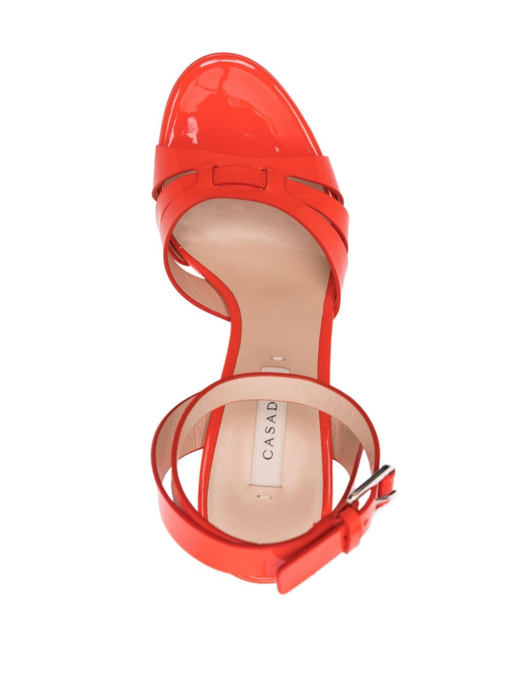 Shop Casadei Betty 130mm Patent Leather Sandals In Red