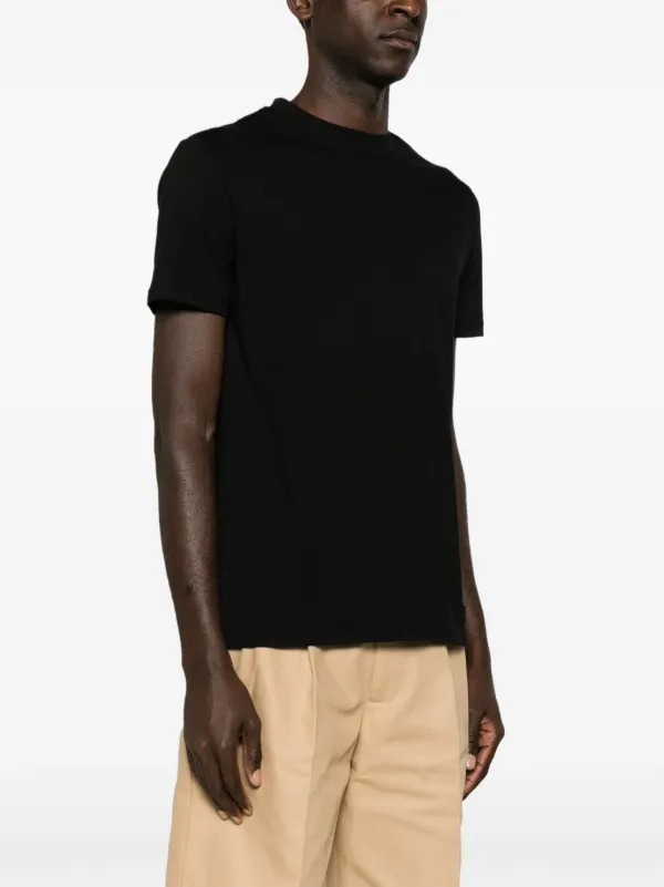 Valentino Garavani logo-patch Cotton T-shirt | Black