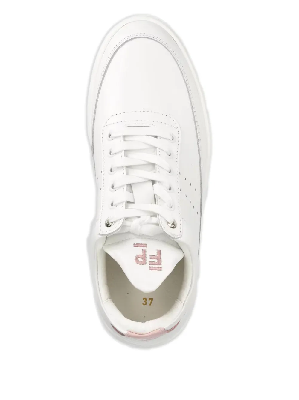 Filling Pieces Leren sneakers Wit