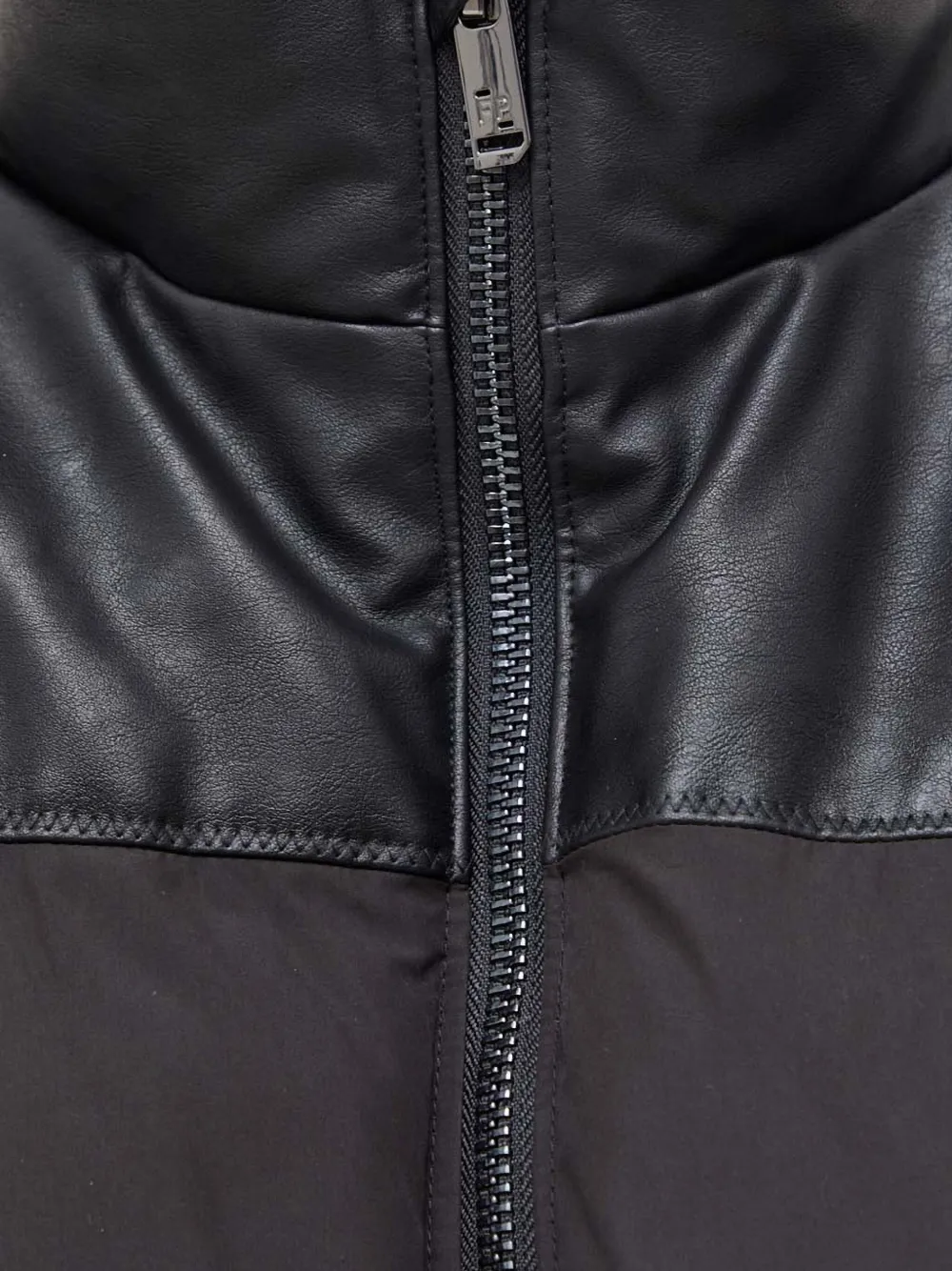 Filling Pieces Donsjack met vlakken Zwart