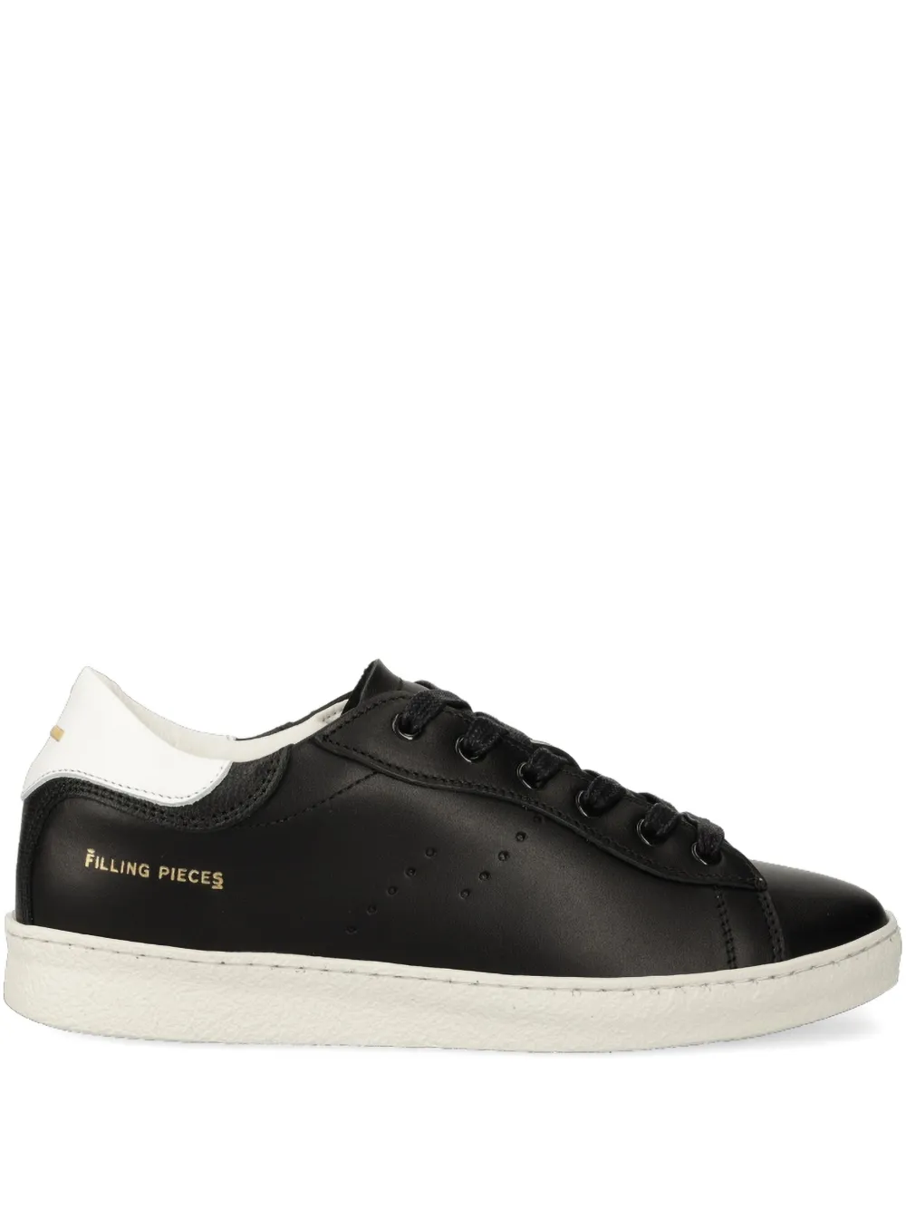 Filling Pieces Sneakers met geperforeerde vlakken Zwart