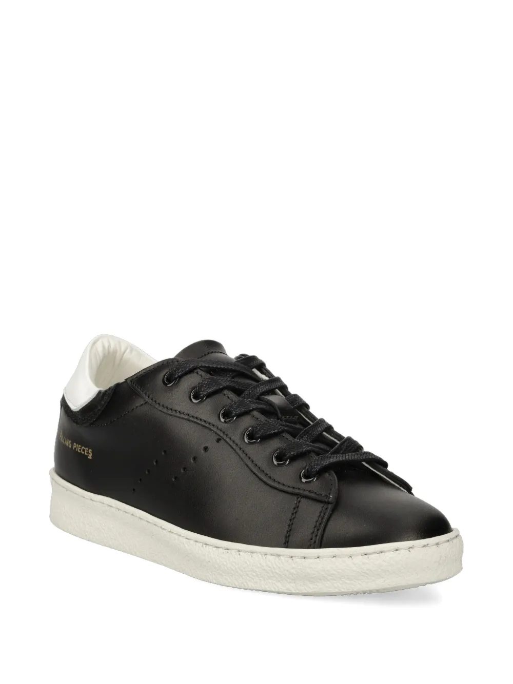 Filling Pieces Sneakers met geperforeerde vlakken Zwart