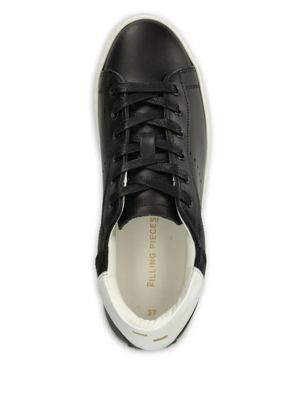 Filling Pieces Sneakers met geperforeerde vlakken Zwart