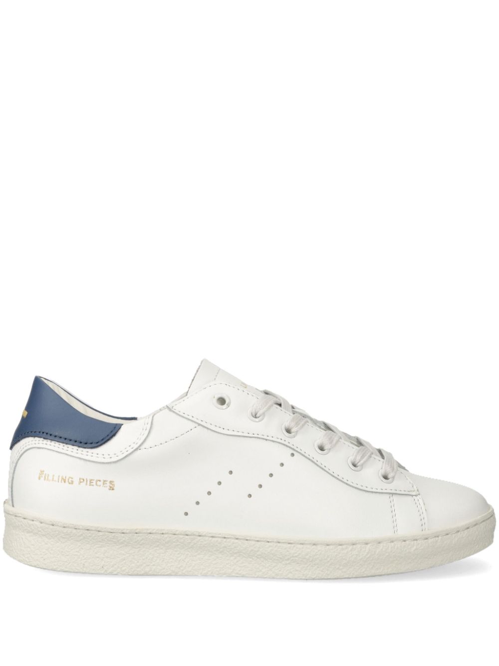 Filling Pieces logo-embroidered leather sneakers White