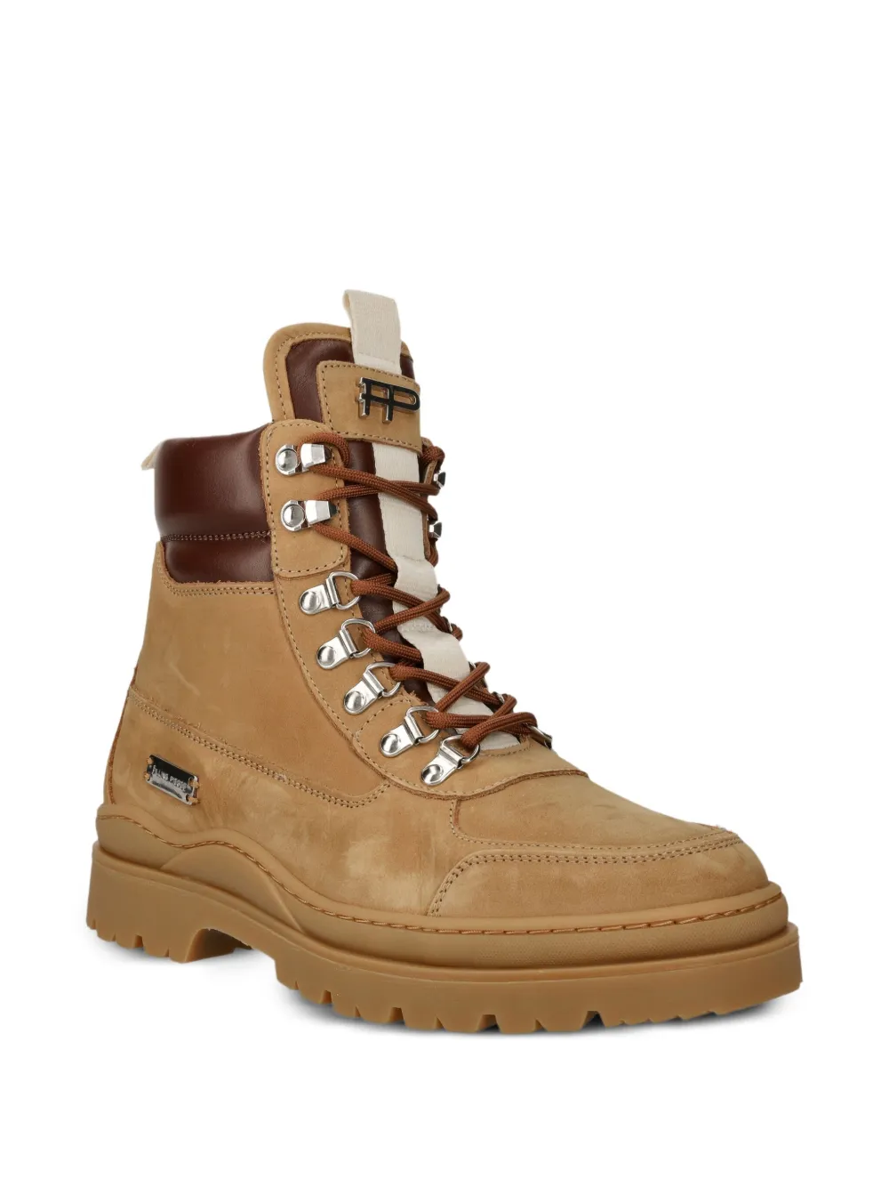 Filling Pieces Combat boots met veters Beige