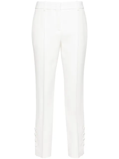 Ermanno Scervino pressed-crease cady tapered trousers