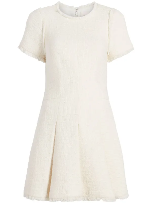 Cinq  Sept Women's Nova Cotton Tweed Minidress - Gardenia - Size 8